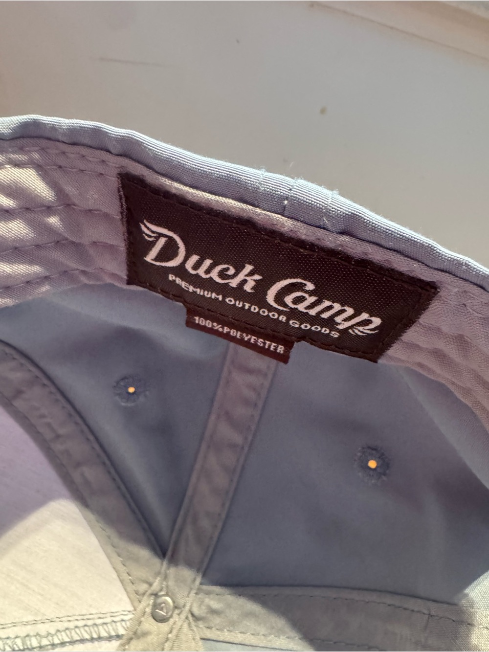 Light Blue Men's Duck Camp hat - Picture 7 of 7